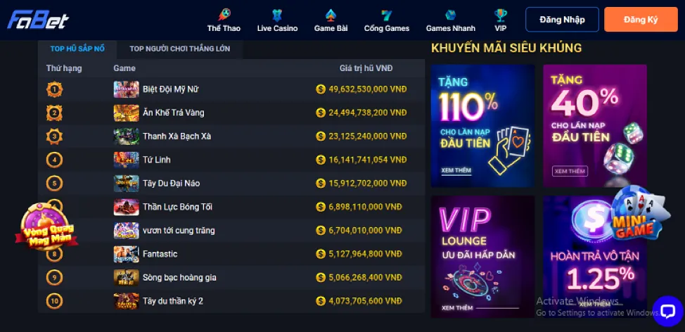 Bước 1: Truy cập trang chủ mcw7733 win